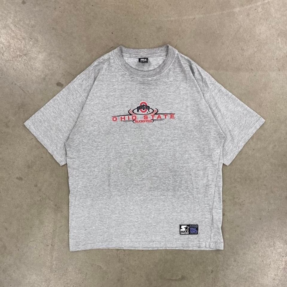 Vintage Ohio State Buckeyes Starter Logo Embroidery T-Shirt Size XL